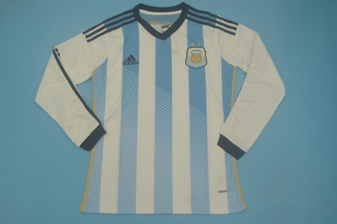 AAA Quality Argentina 2014 World Cup Home Long Soccer Jersey